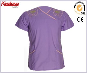 hospital uniform supplier China, V-neck nurse uniform wholesale