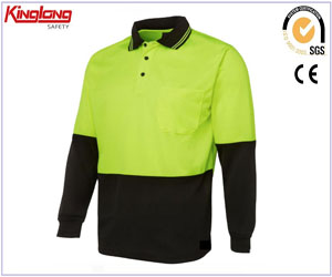 long sleeve safety shirt china supplier,wholesale cheap safety reflective t-shirt