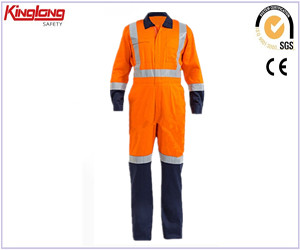 safety orange coveralls,cheap safety orange coveralls for worker,high visibility cheap safety orange coveralls for worker