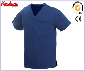 Uniforme de médico blanco, uniforme de médico de hospital blanco, uniforme de médico de hospital blanco de algodón de alta calidad