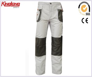 Pantalones cargo de trabajo de seguridad para hombres al por mayor, pantalones de pintor blanco de proveedor chino