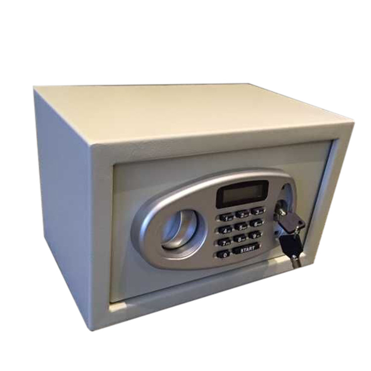 China lcd password lock hotel home office metal fireproof safe deposit box factory