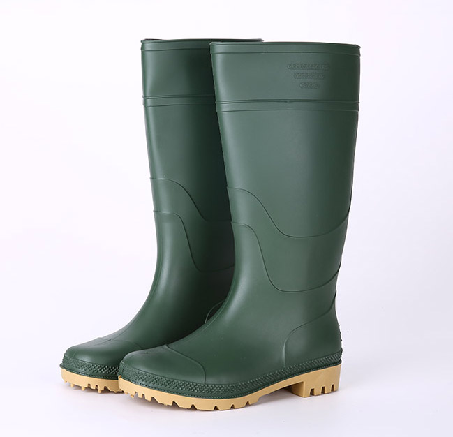 101-6 green garden rain boots men