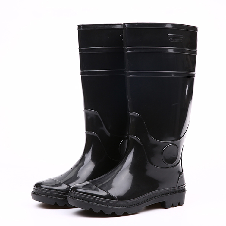 103黑色防水闪光pvc雨靴