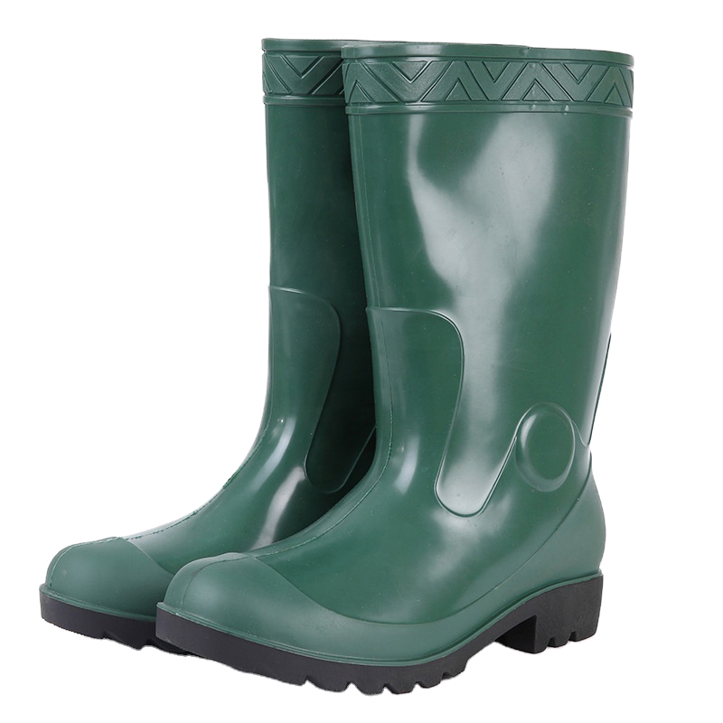 806 Anti slip waterproof non safety garden glitter pvc rain boots