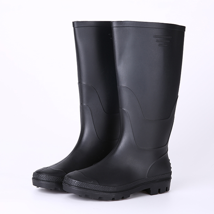 ABBN cheap black rain boots pvc