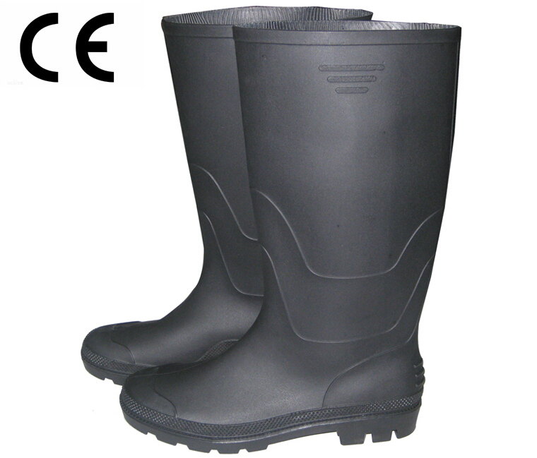 ABBN non safety black pvc rain boots