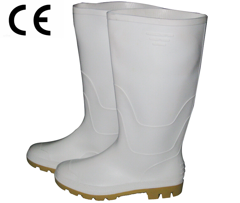 AWYN white food industry pvc rain boots