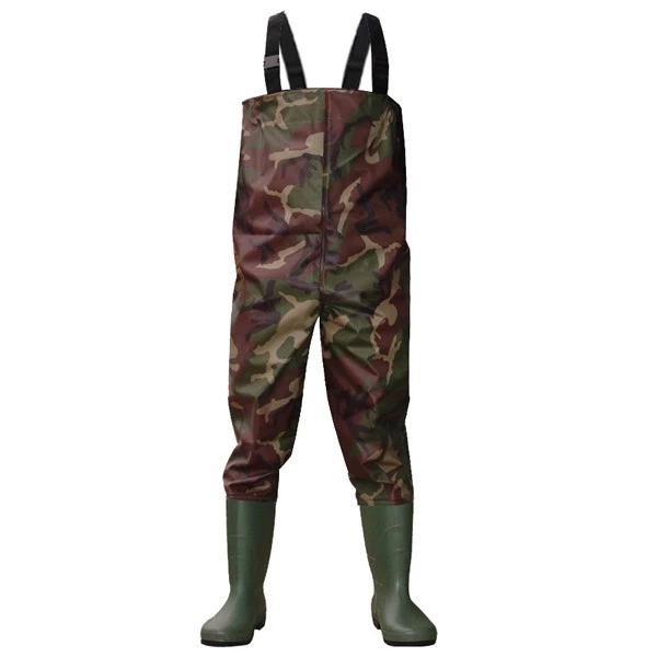 CW003 Camouflage nylon PVC men work fishing wader water proof chest wader