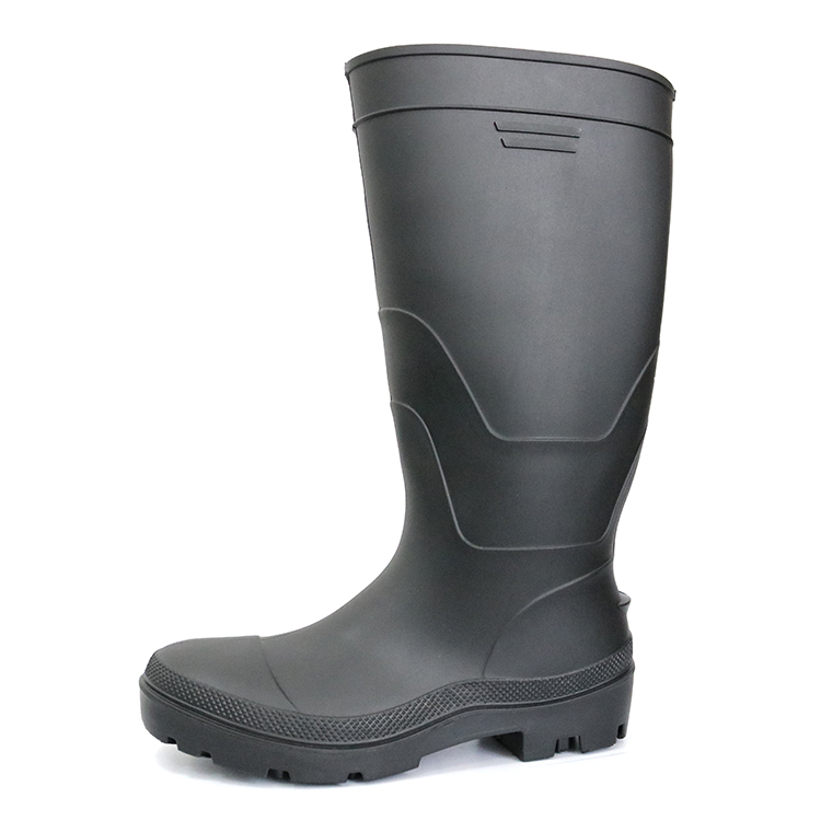 F35BB black matee steel toe cap lightweight pvc safety boot