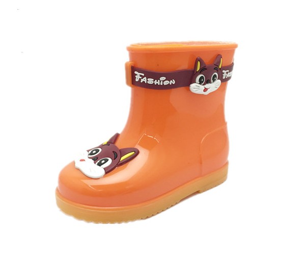HS585 Модные ботинки дождя для лодыжки для маленьких девочек