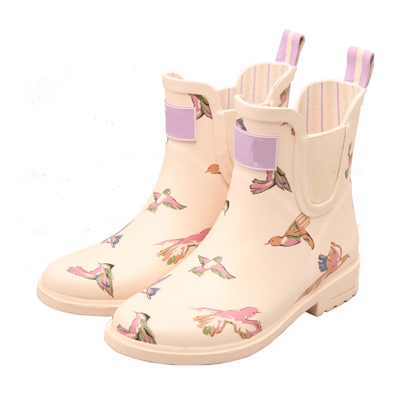 RB-005 Einzigartiger Stil Knöchel Gummi Regen Stiefel für Damen