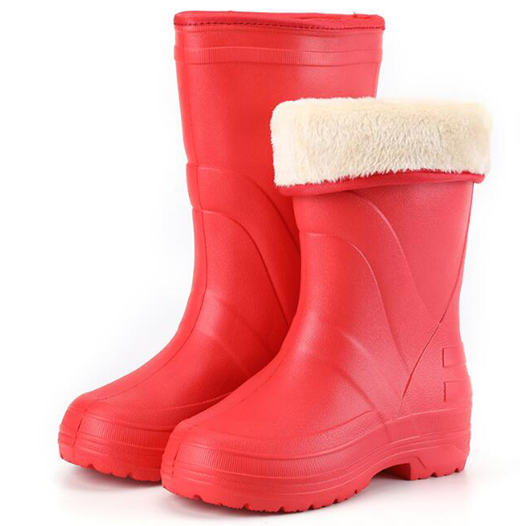 SQ-903 دليل على المياه خفيفة الوزن الدفء النساء إيفا أحذية العمل لفصل الشتاء