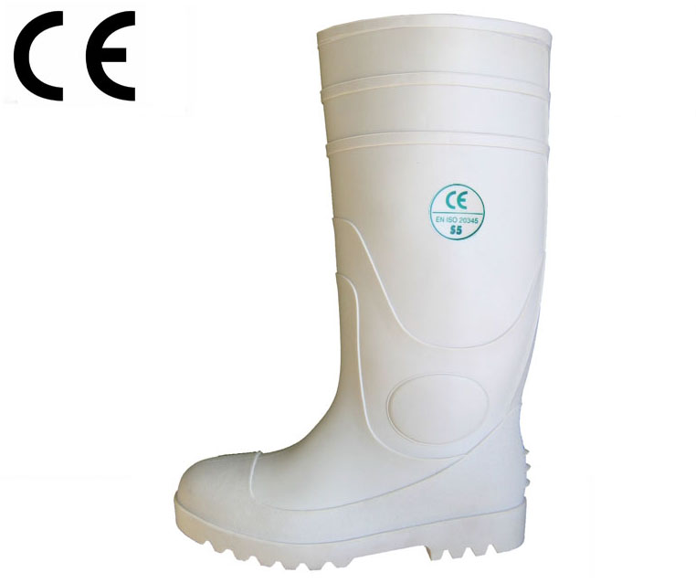 WWS白色食品行业pvc安全防雨靴
