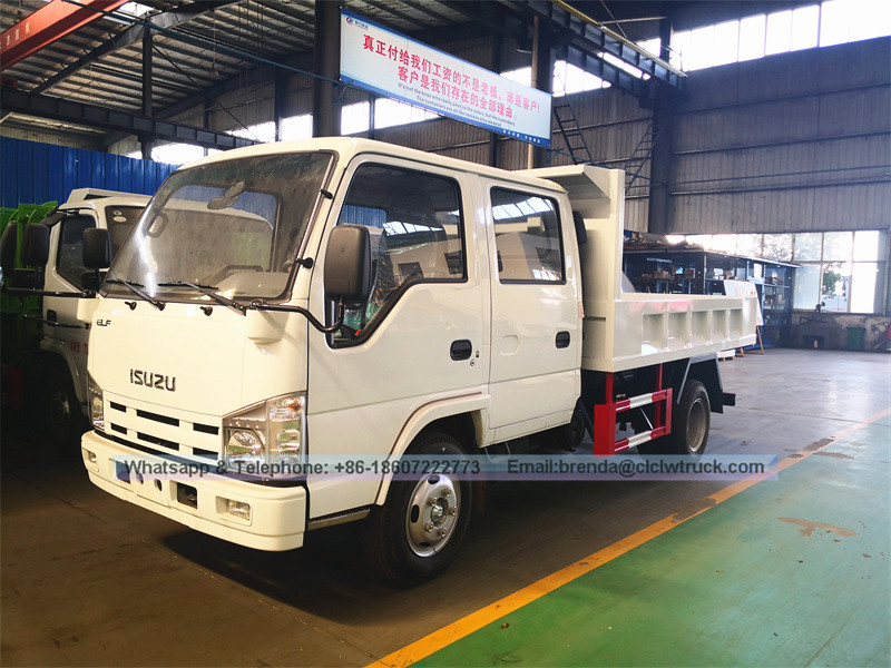 Presyo ng Pabrika Isuzu Mini 2-5ton Double Dump Truck Mainit na Pagbebenta