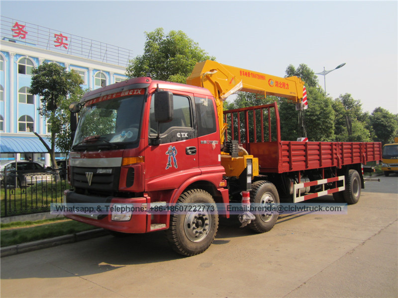 Foton Auman 6x2 8-10 toneladas pluma hidráulica carro de la grúa