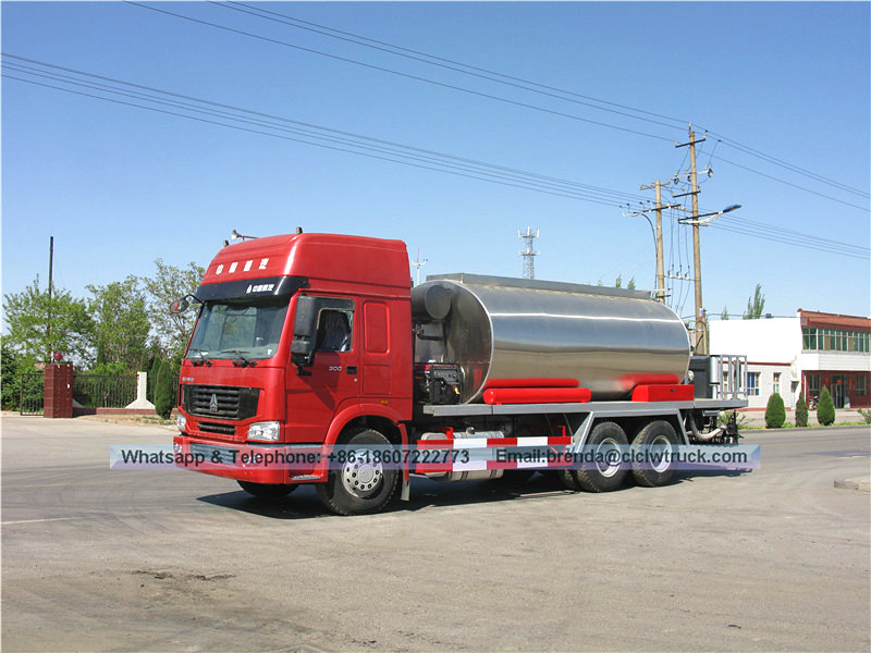 6x4 Sinotruk Howo 8000-10000 litros de betún camión