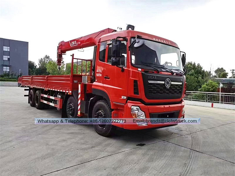 Grúa montada en camión 8x4 Dongfeng Kinland 14-16 Ton con la grúa