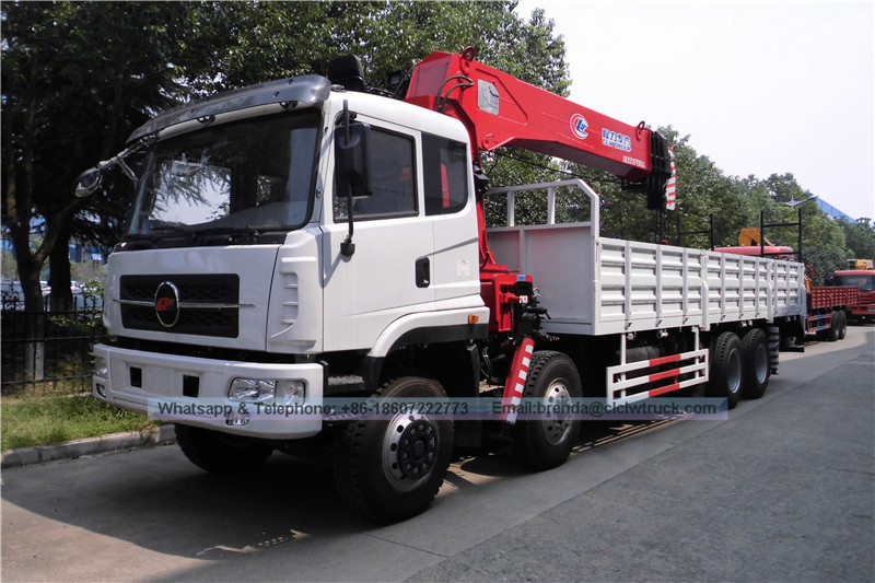 8x4 Camión con Plataforma grúa del fabricante de China