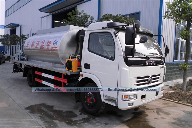 Proveedor de camiones de spray de asfalto China, fabricante de mantenedor de carreteras de asfalto DFAC, rociador de betún 6000L fabricante de porcelana