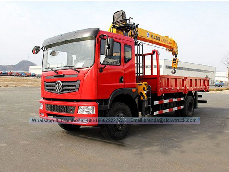 Fabricante de China Dongfeng 5 toneladas multiusos Camión Grúa móvil