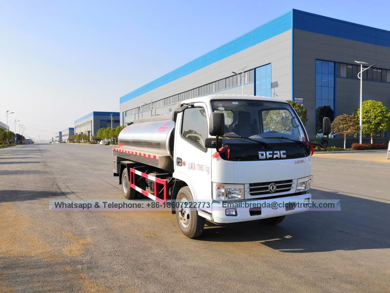 DFAC Duolika 5 CBM Camión de transporte de leche fresca