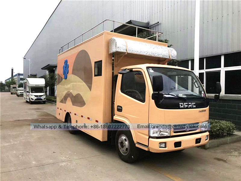 DongFeng ब्रांड / फैशन मॉडल / मोबाइल आइसक्रीम ट्रक, फास्ट फूड ट्रक बिक्री के लिए