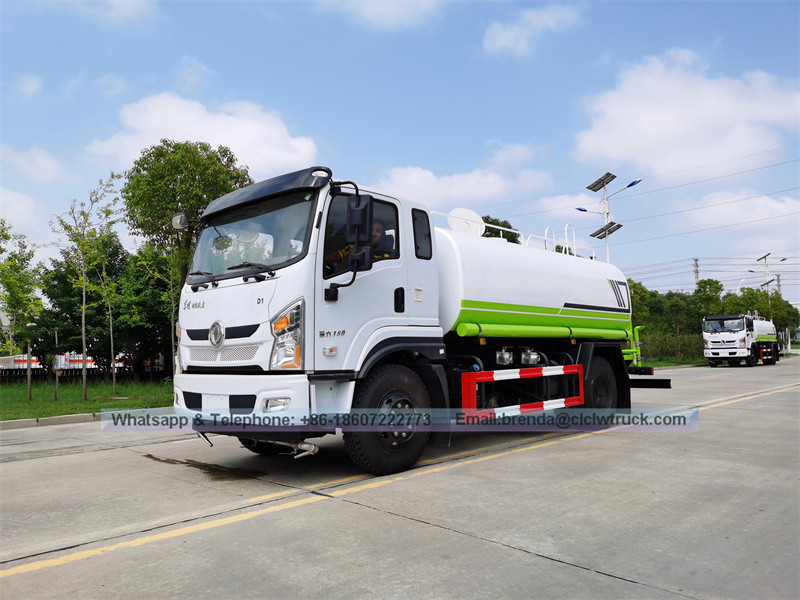 Proveedor de camiones de agua Dongfeng 12000 litros de agua, precio de camión de tanque de agua de 12 cbm, 4x2 camión de tanque de agua para la venta Fabricante China