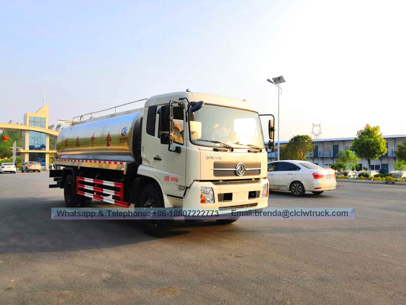 Dongfeng Kingrun 12cbm camión de transporte de leche fresca