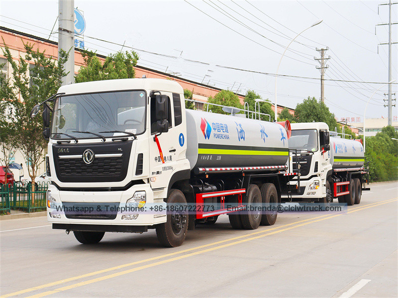 Dongfeng 20CBM 20000L Camión de tanque de agua