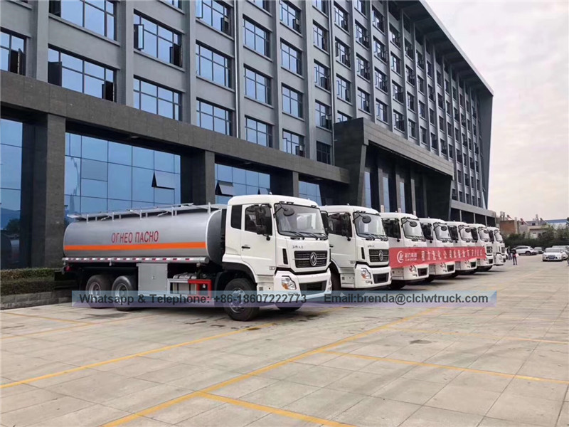 Dongfeng 25000 litros Bowser Bowser Bowser Camiseta para petroleros