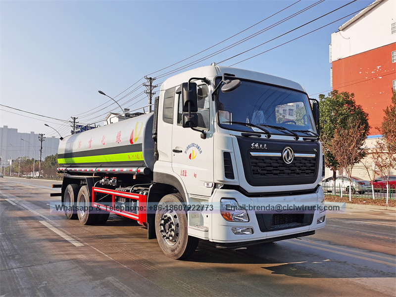 Proveedor de camiones de agua Dongfeng de 25000 litros en venta China, 6x4 25cbm camión de tanque de agua