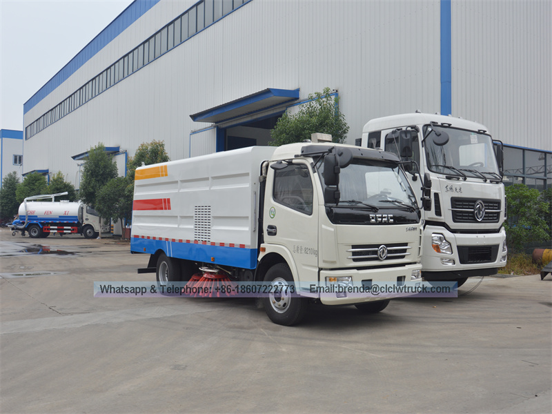 Camión barredor de carretera 4x2 barato, vehículos de barredera de carretera en venta