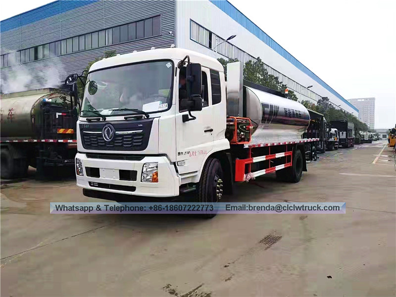 Camión de distribución de asfalto dongfeng, pulverizador de betún proveedor de porcelana, camión de distribución de asfalto fabricante de porcelana
