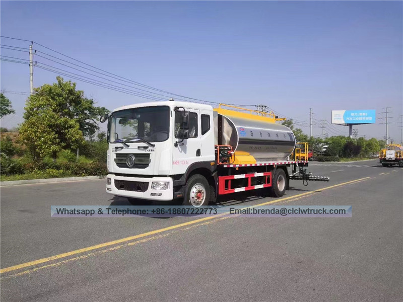 Dongfeng asfalto pulverizador Proveedor, 4x2 Carretera de asfalto Mantenedor del fabricante de China, camión de distribución 8-10 CBM betún