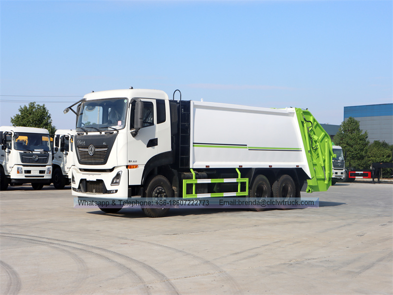Dongfeng Kinland 6x4 Camión de la basura 20CBM Compresión