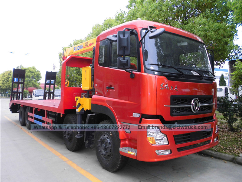 Dongfeng Kinland 8*4 Crane montado em caminhão de mesa, 10-12 tonzas Crane Crane China Fabricante