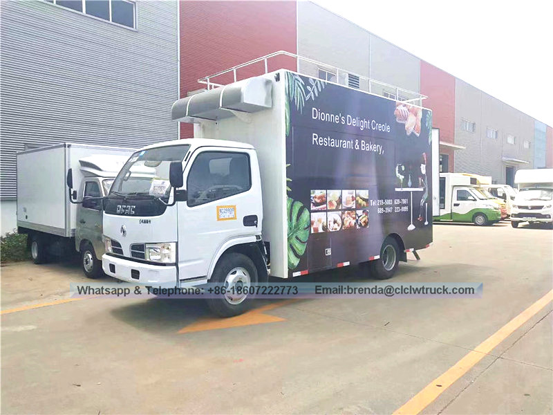 Dongfeng brand - Right hand drive- mobile food truck for sale