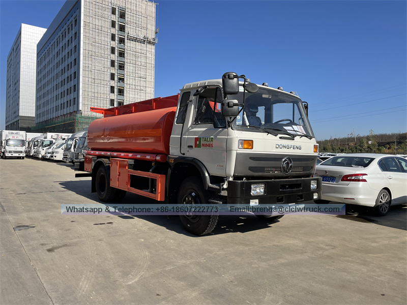 Proveedor de camiones de tanque Dongfeng China, camión camión cisterna 10000 litros, fabricante de camiones de combustible