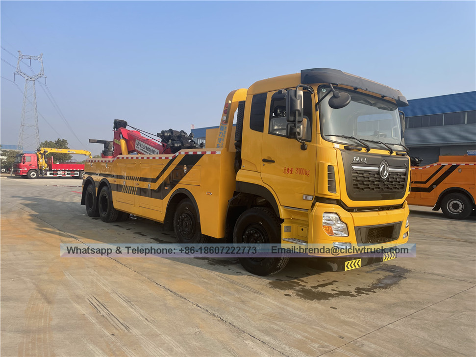 NUEVA DONGFENG 8X4 CAMIÓN ROCKER RECHORTOR DE SERVICIO 50TON Camión de restricciones de servicio pesado en venta
