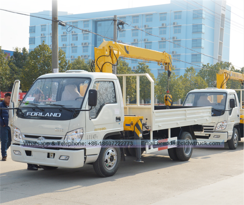 FOTON FORLAND 2000 kg de grúa montada de camiones