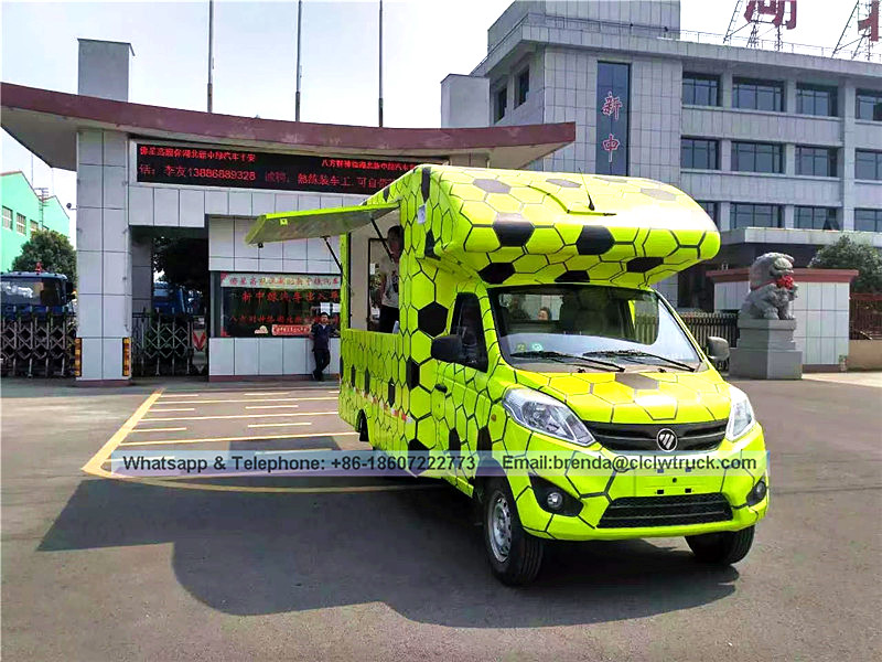 FOTON marca 4x2 caminhão de comida mini, elctric carro caminhão de alimentos à venda