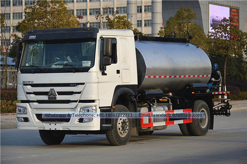 HOWO 4*2 intelligent asphalt distributor truck