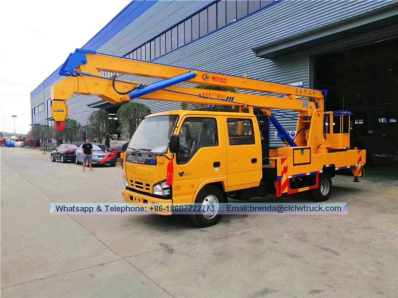 Isuzu de 16 metros Operación de altitud Proveedor de camiones de trabajo