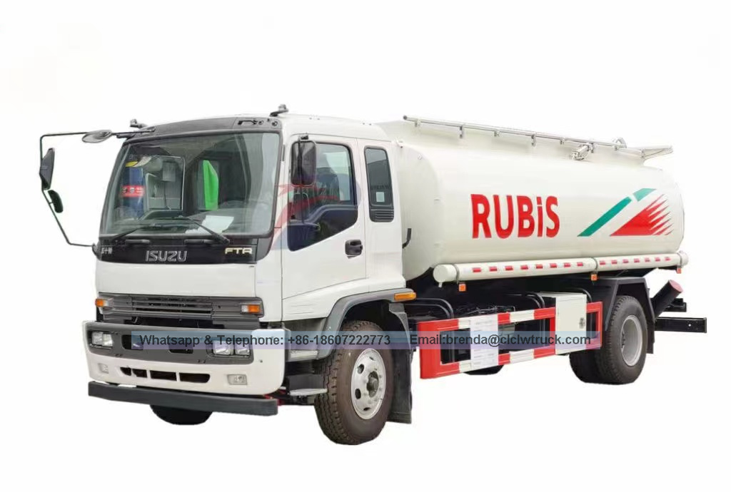 ISUZU 20CBM Camión Fuel Tank Oil Bailers Camiones Camiones Camiones de combustible Camiones a la venta con pistola de reabastecimiento de reabastecimiento de mejor calidad
