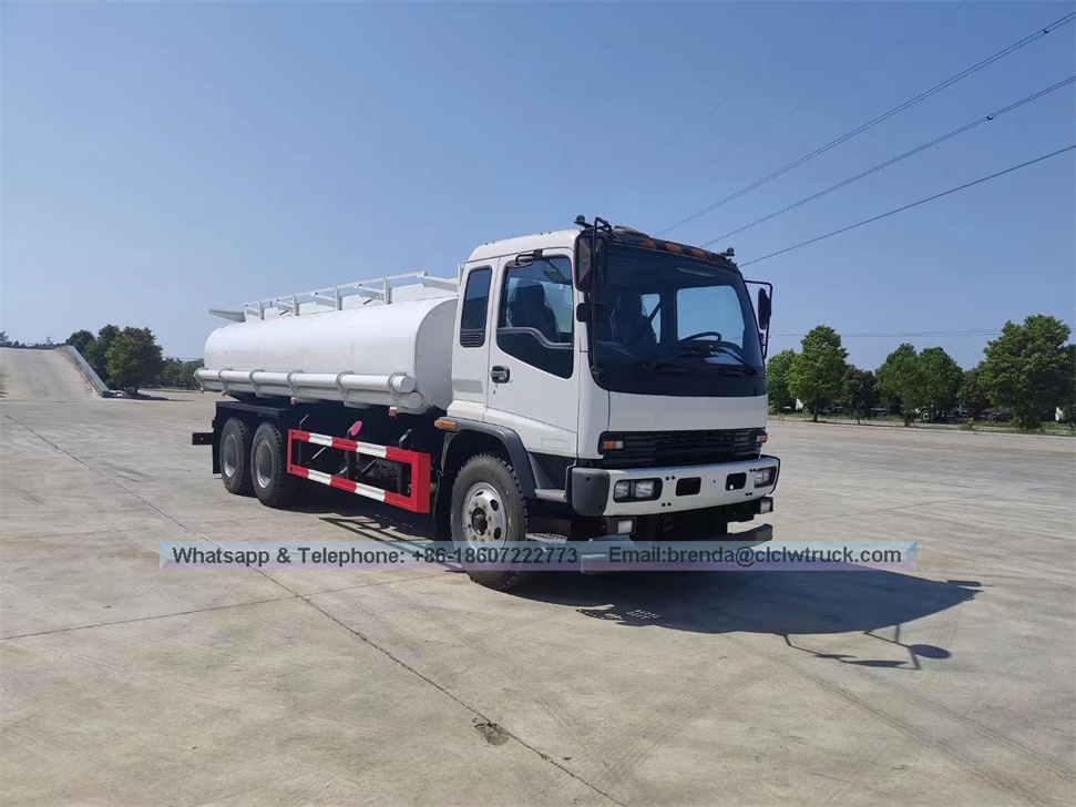 ISUZU 5000 - 12000 litros Tanque de acero inoxidable Alimento Líquido Fresh Milk Transport Tank Truck