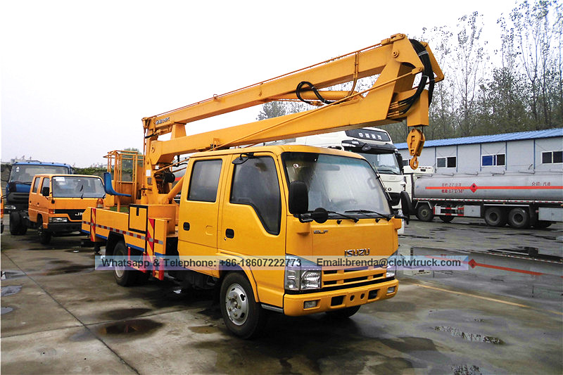 Proveedor de camiones de elevación de cubo ISUZU CAB de 12-30 metros
