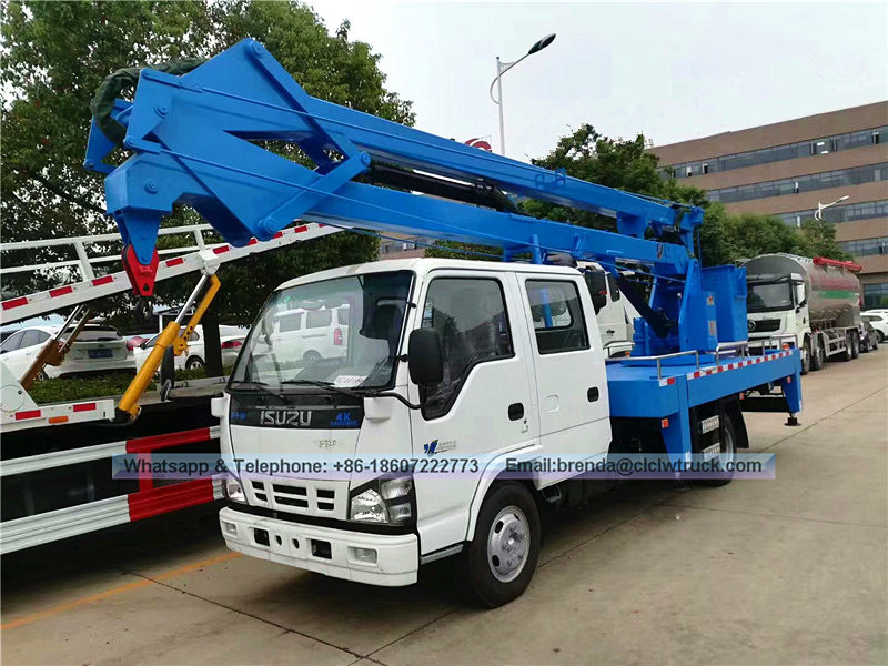Isuzu P600 16 metros de camión de trabajo de gran altitud