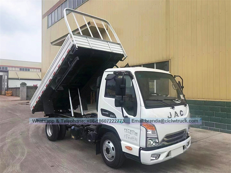 JAC 4X2 2 Ton 3 Ton 4 Ton Mini camiones volquete Tipper Camión en venta
