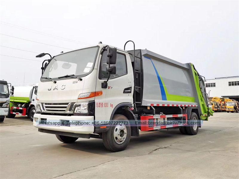 JAC 5T comprimir camión de basura-5m3 Residuos compactador JAC Vehículos de transporte de basura